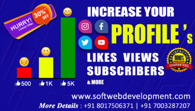 Increase Your Social Media Likes, Comments, Views, Subscribers